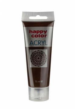 Farba akrylowa 75ml ciemnobrązowy HAPPY COLOR