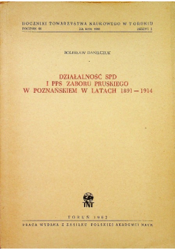 Działalność SPD i PPS zaboru pruskiego w Poznańskiem w latach 1891-1914