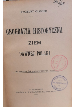 Geografia historyczna ziem dawnej Polski 1900 r.
