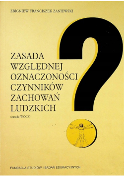Zasada względnej oznaczoności czynników zachowań ludzkich