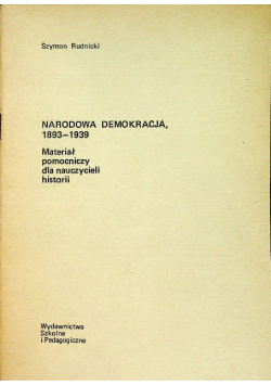Narodowa demokracja 1893 - 1939