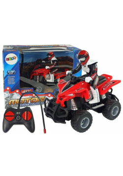 Quad zdalnie sterowany czerwony 27 Mhz 1:16