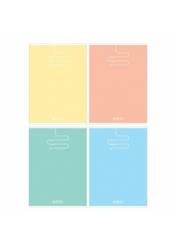 Zeszyt B5/96K kratka Pastel Color (5szt)