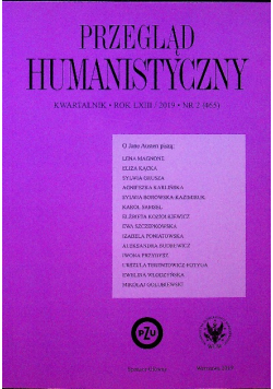 Przegląd Humanistyczny 2019/  2
