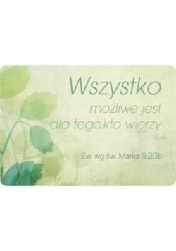Magnes na lodówkę - Wszystko jest możliwe