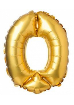 Balon foliowy matowy złoty 0 69cm