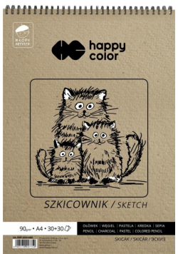 Szkicownik A4/60K Młody Artysta HAPPY COLOR