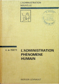 Ladministration phenomene human