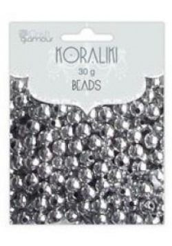Koraliki srebrne 5mm 40g