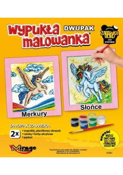 Wypukła malowanka Jednorożce - Merkury + Słońce