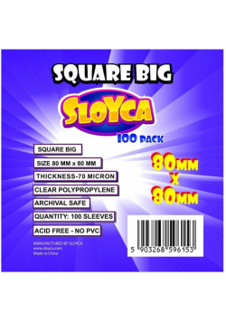 Koszulki Square Big 80x80mm (100szt) SLOYCA