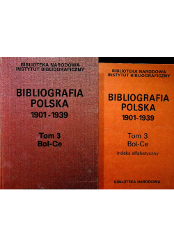 Bibliografia polska 1901 1939  3 2 tomy
