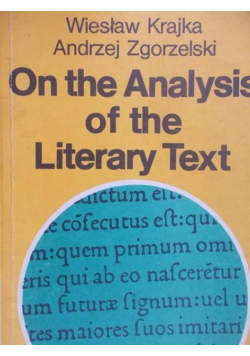 On the Analysis of the Literary Text