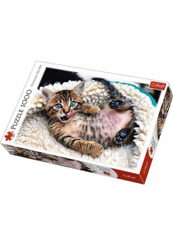Puzzle 1000 Wesoły kotek TREFL
