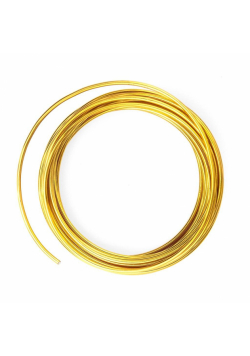 Drucik metalowy złoty 2mm 5m