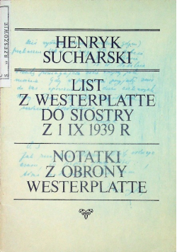 List z Westerplatte do siostry
