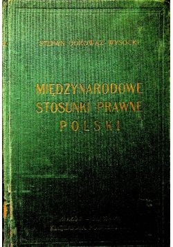 Międzynarodowe Stosunki Prawne Polski 1939 r.