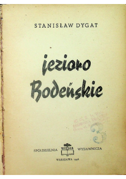 Jezioro Bodeńskie 1946 r.
