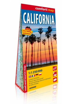 Comfort! map California 1:250 000 mapa