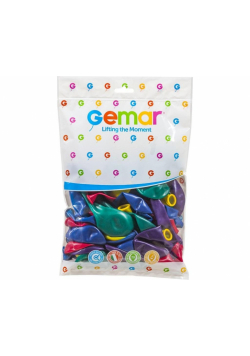 Balony przeźroczyste różnokolorowe 33cm 50szt