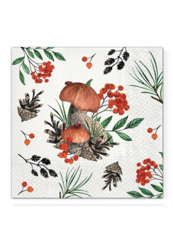Serwetki Leśna flora 33x33cm 20szt