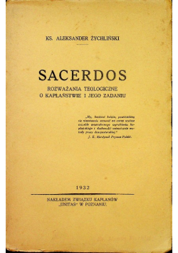 Sacerdos 1932 r.