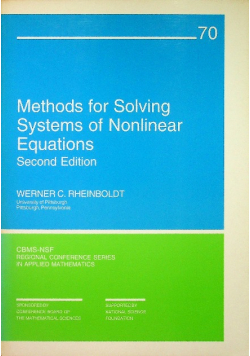 Methods for Solving Systems of Nonlinear Equations