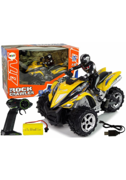 Quad Rock Crawler zdalnie sterowany zółty