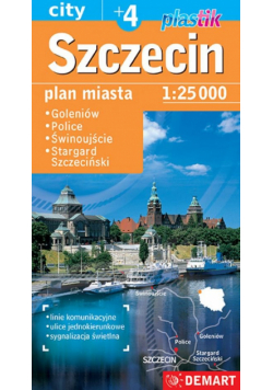 Szczecin + 4 plan miasta plastik