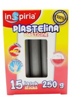 Plastelina szara15 lasek 250g