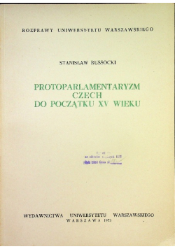 Protoparlamentaryzm Czech do początku XV wieku
