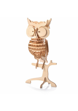 Puzzle Drewniane 3D Sowa