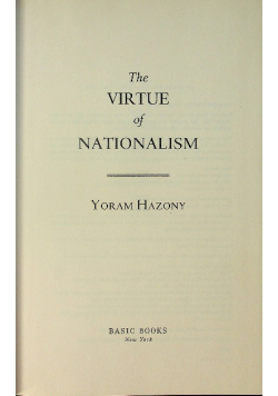 Virtue of nationalism