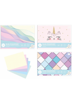 Blok rysunkowy A4/10K pastel (10szt)