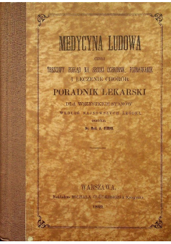 Medycyna ludowa Reprint z 1860 r
