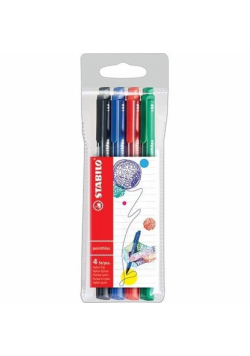 Cienkopis Pointmax etui 4 kolory STABILO