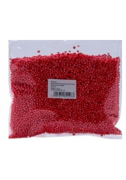 Styropianowe kulki 4mm czerwone 10g