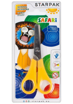 Nożyczki szkolne dla praworęcznych Safari