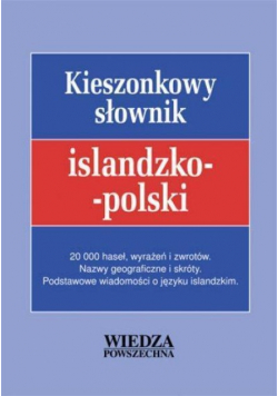 Kieszonkowy słownik islandzko polski