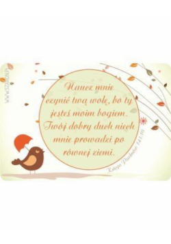 Magnes na lodówkę - Naucz mnie czynić
