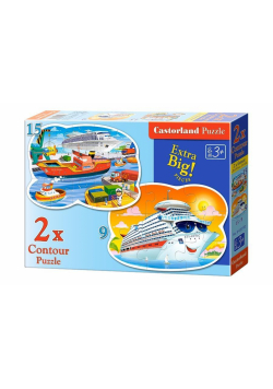 Puzzle x 2 Kontur - Morskie przygody CASTOR