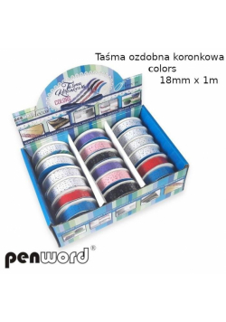 Taśma ozdobna koronkowa 18mmx1m (18szt)