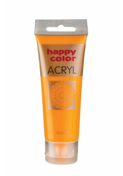 Farba akrylowa 75ml ciemnożółty HAPPY COLOR