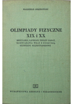 Olimpiady fizyczne XIX i XX