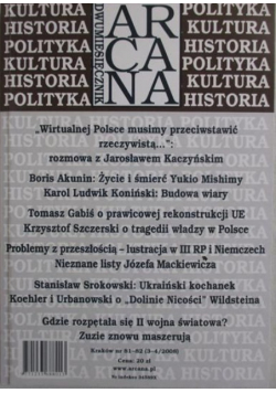 Dwumiesięcznik Arcana nr 81 -82