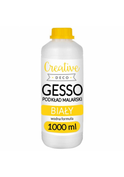 Gesso białe podkład malarski grunt butelka 1L