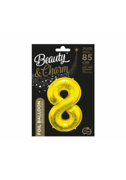 Balon foliowy B&C 8 złoty 85cm