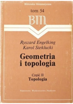 Geometria i topologia część II Topologia