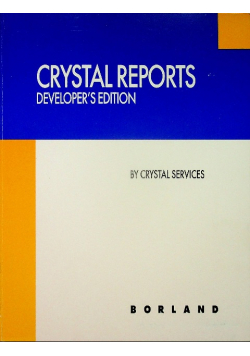 Crystal reports developers edition