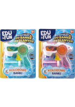 Pistolet do robienia baniek mydlanych mix Edu&Fun